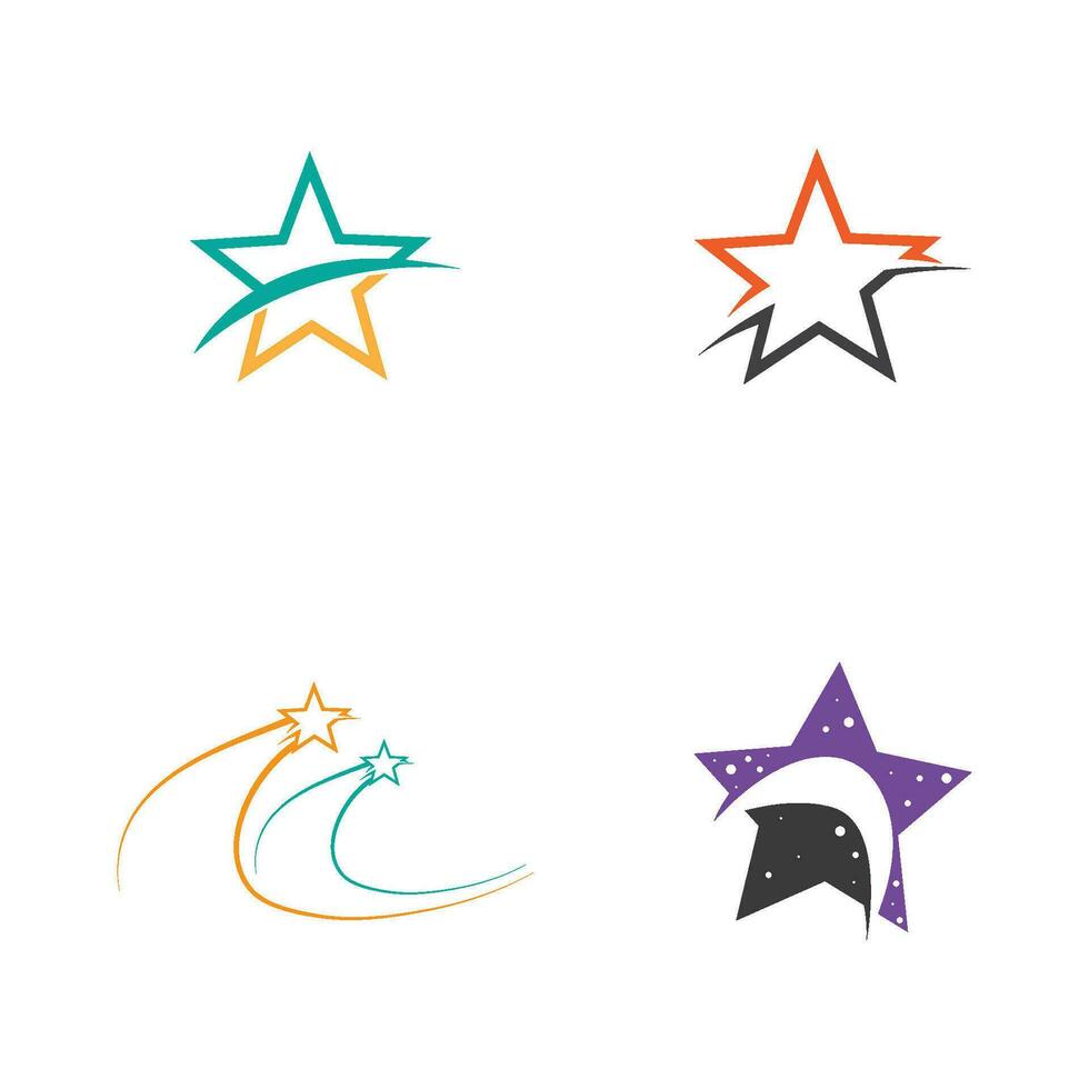 plantilla de logotipo estrella vector