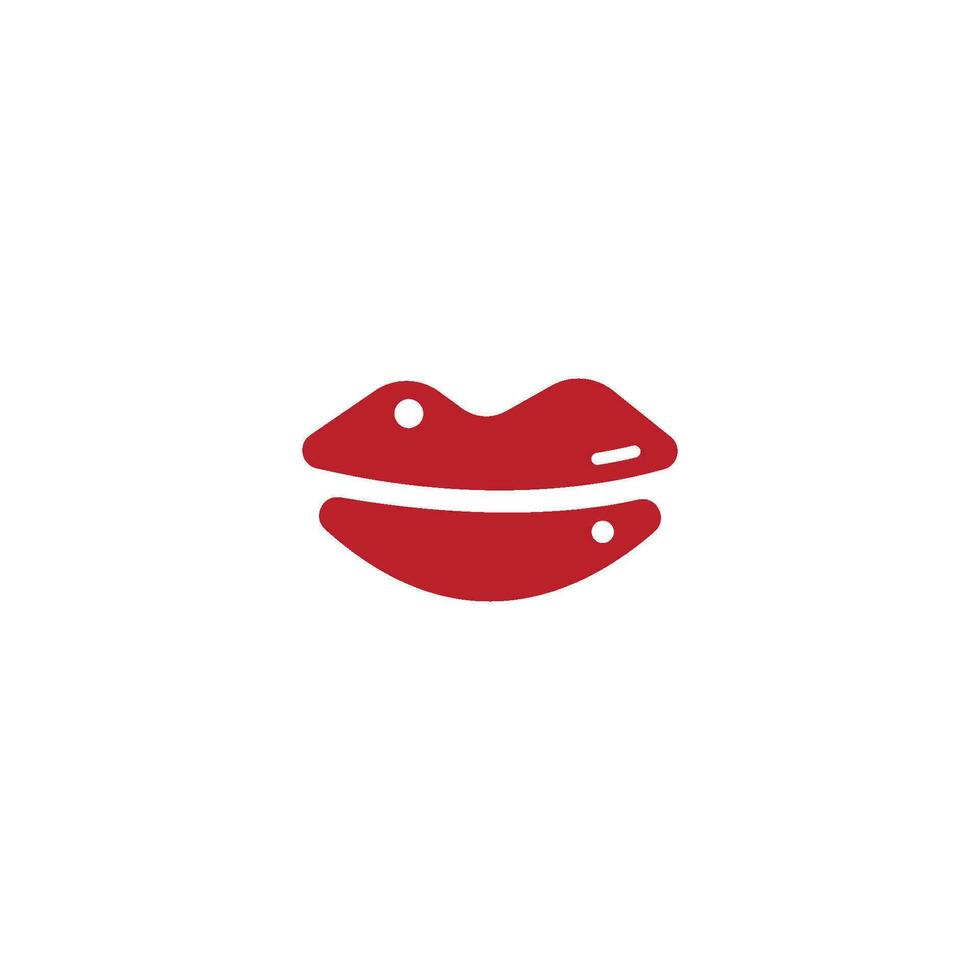 Vector Kiss. Sexy Lips