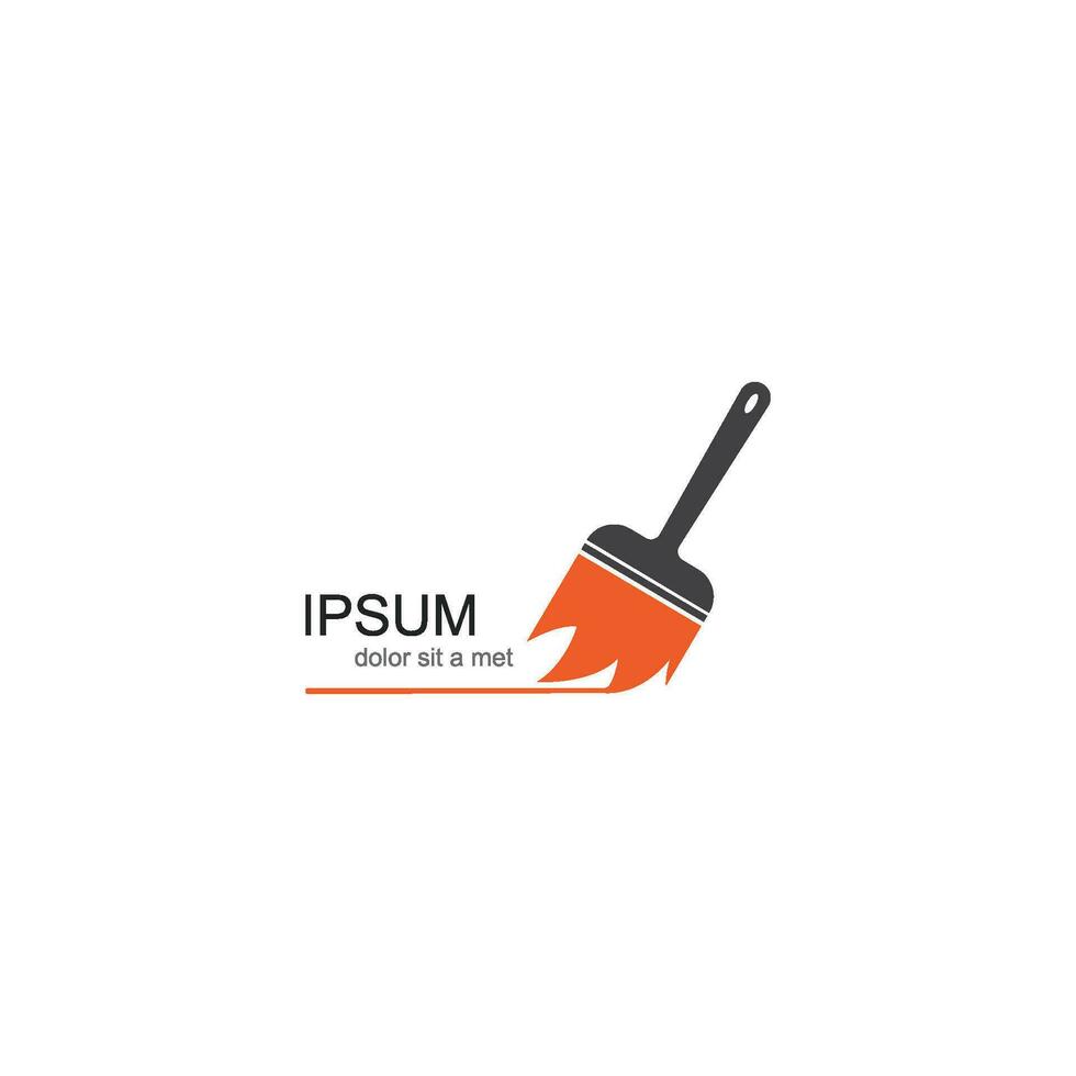 Paint brush icon vector