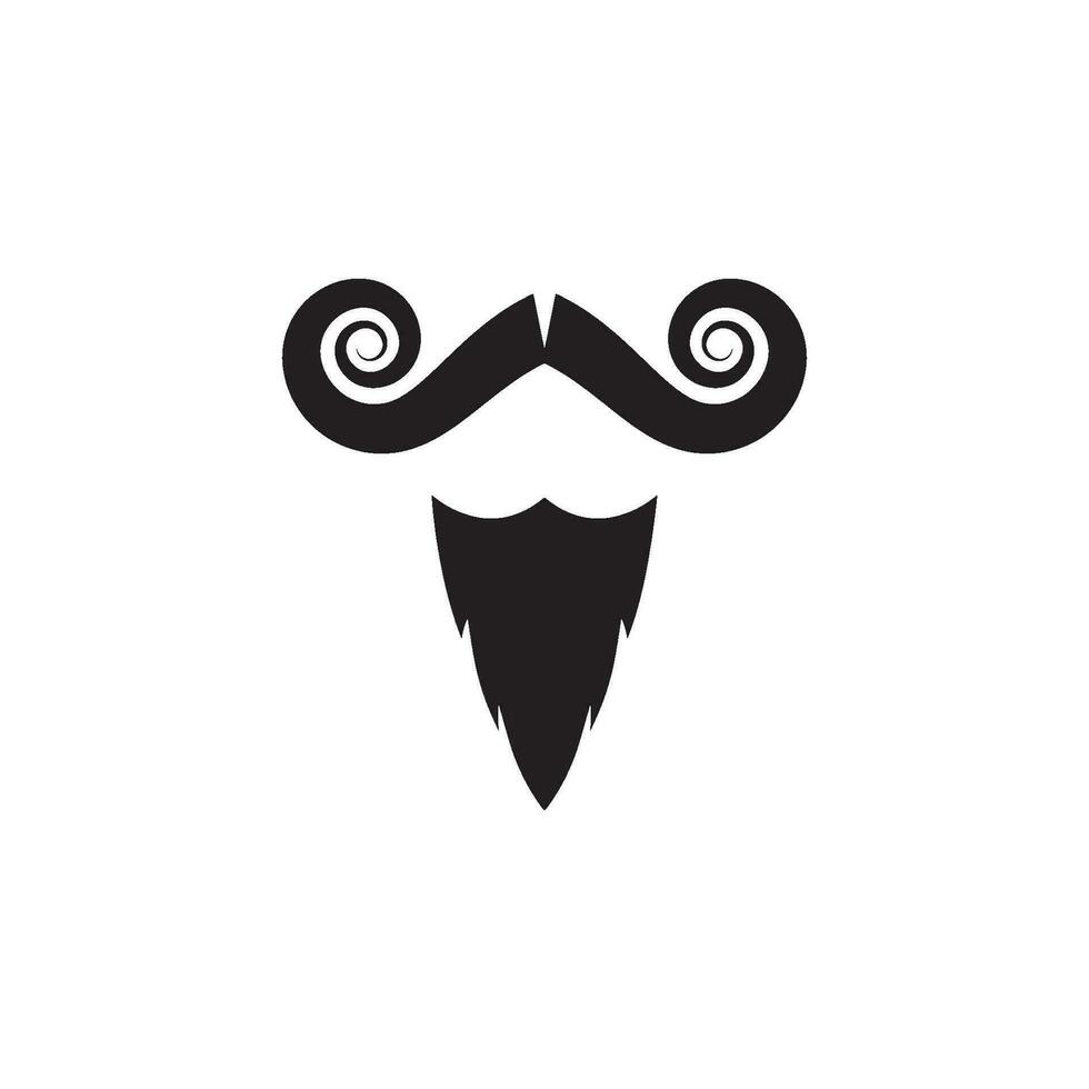 Mustache icon vector
