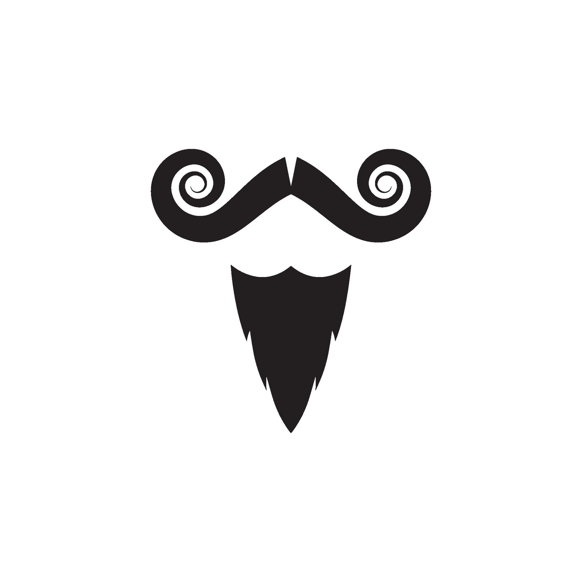 Mustache icon vector 25559104 Vector Art at Vecteezy