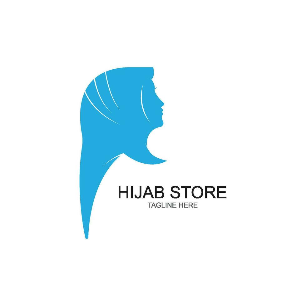 Muslimah hijab Logo template vector