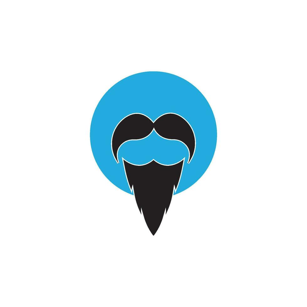 Mustache icon vector