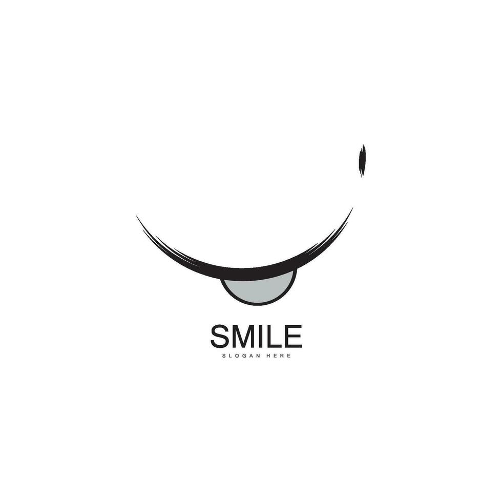 sonrisa icono logo vector
