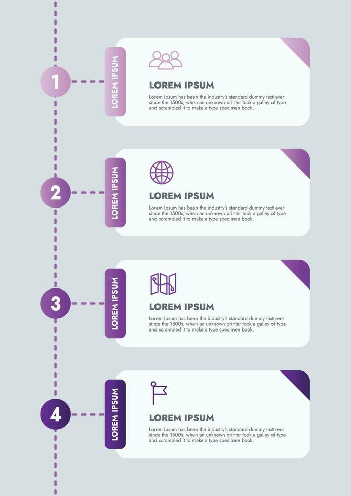 Infographic template for presentations and features data visualization includes a process chart with diagrams, steps, options. The concept for marketing through illustrations for drive to success. vector