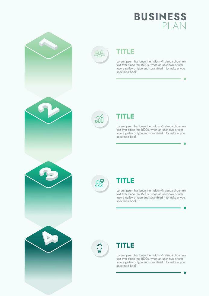 negocio modelo para presentación. infografía negocio datos visualización. proceso gráfico con elementos de grafico, diagrama, pasos, opciones, proceso. vector y ilustración concepto para presentación.