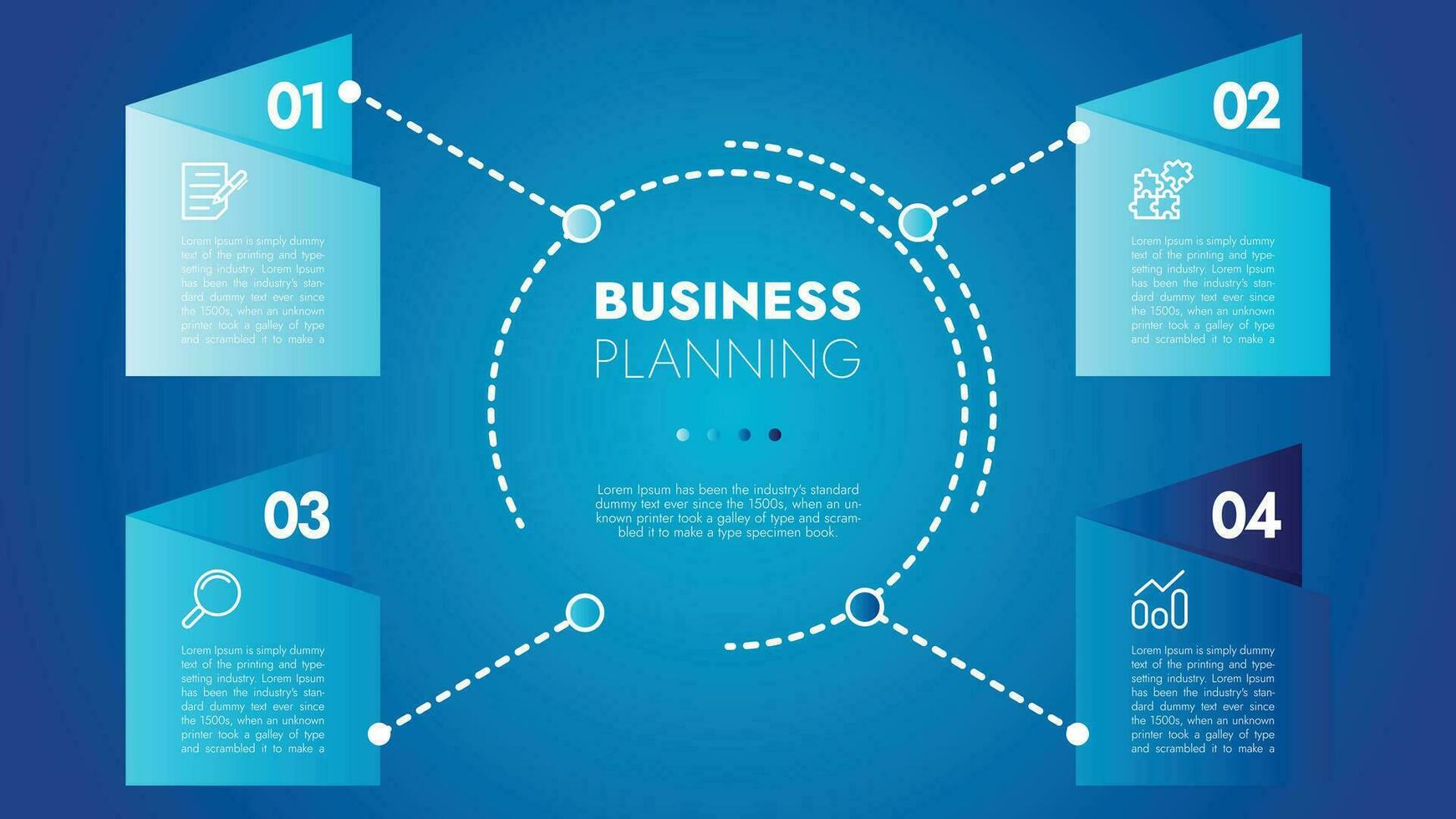 Business template for presentation. Infographic business data visualization. Process chart with elements of graph, diagram, steps, options, process. Vector and illustration concept for presentation.