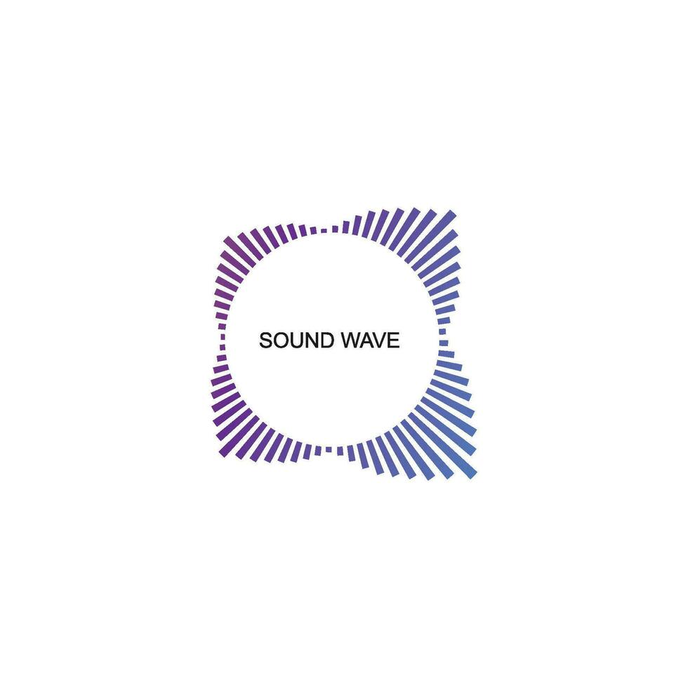 sound wave ilustration logo vector