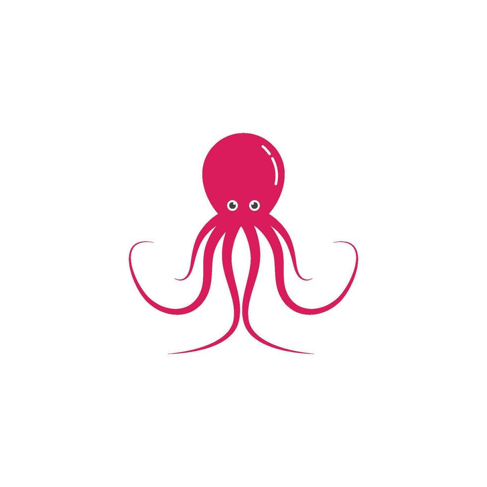 Octopus logo ilustration vector
