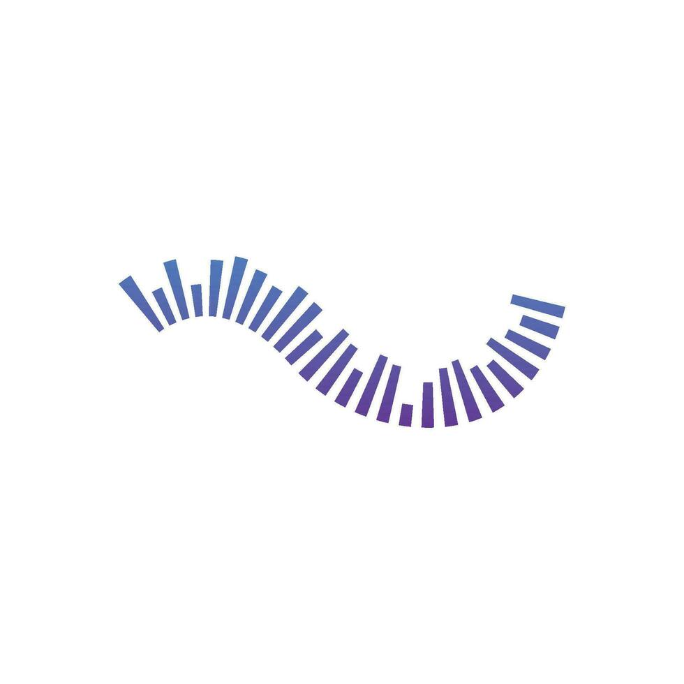 sound wave ilustration logo vector