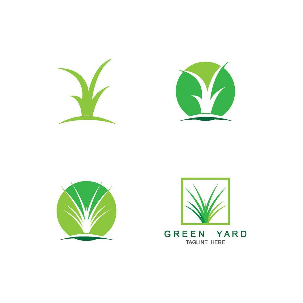 Grass logo vector