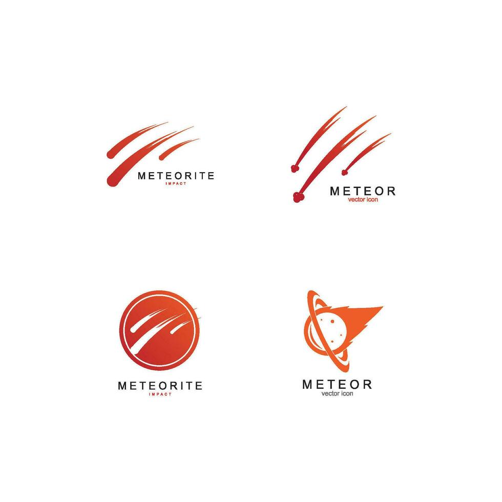 meteor logo vector