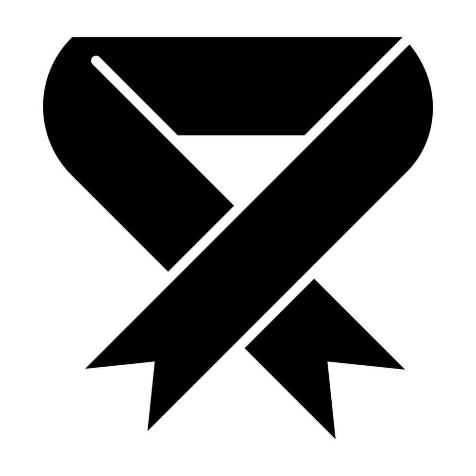 SIDA cinta negro icono botón logo comunidad diseño vector