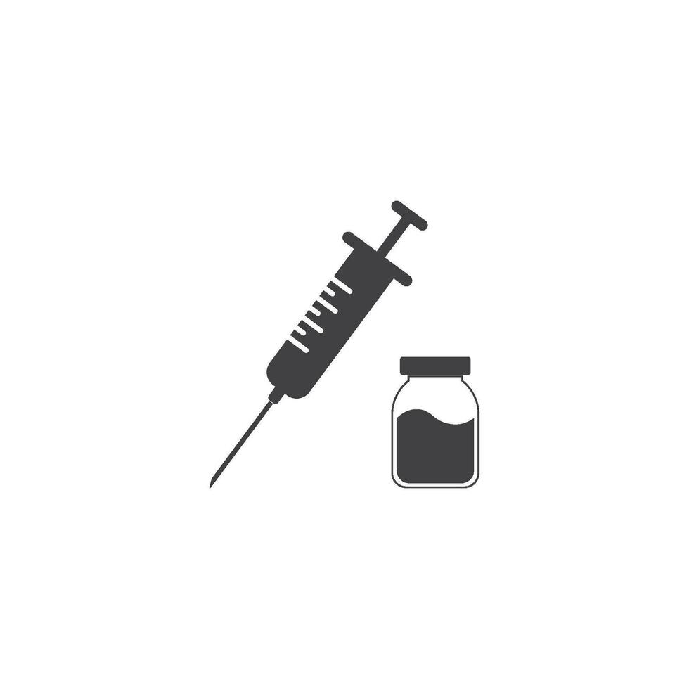 Vaccination and immunization icon vector