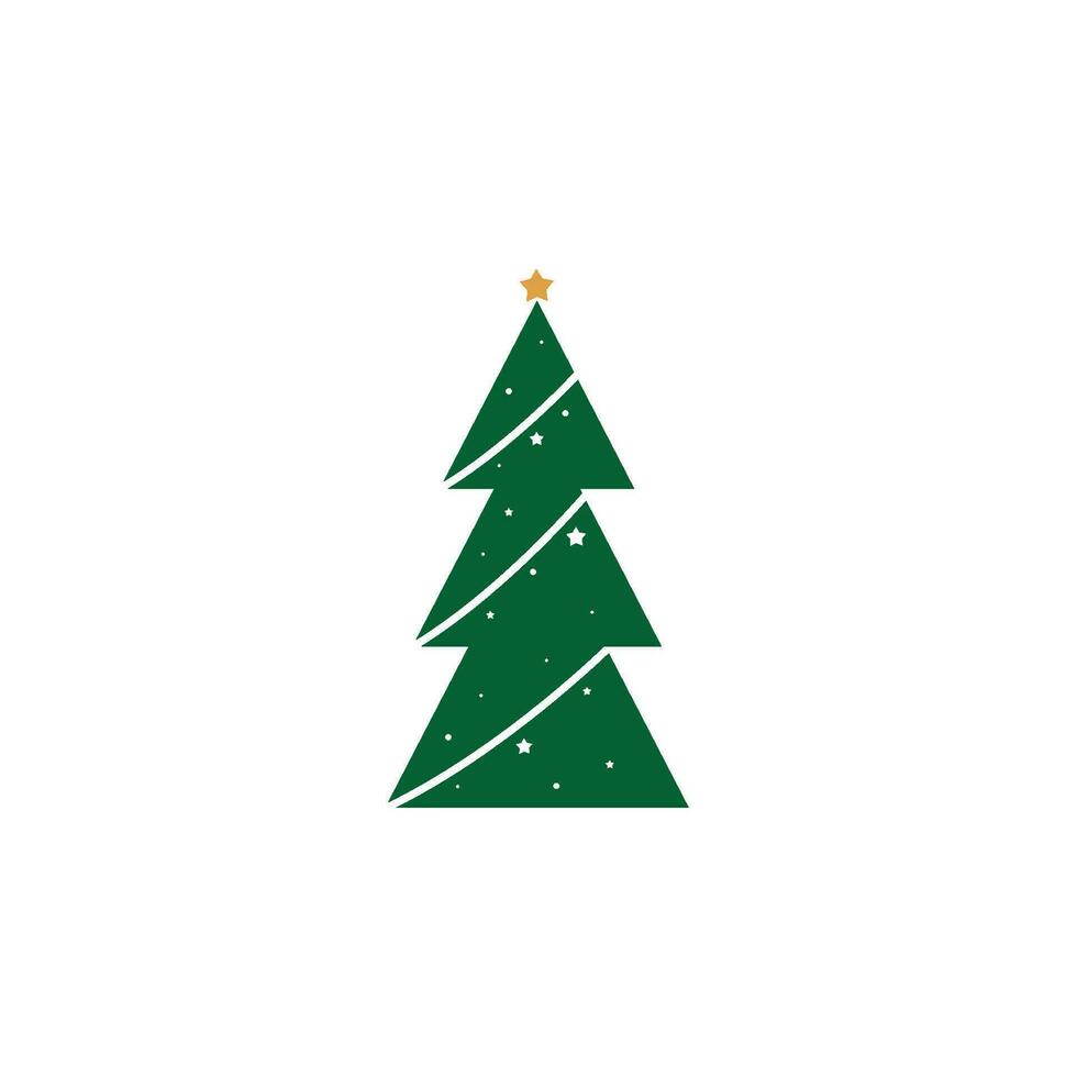 Christmas tree logo ilustration vector 25559823 Vector Art at Vecteezy