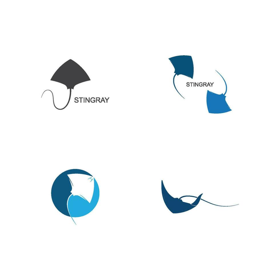 Stingray logo ilustration vector