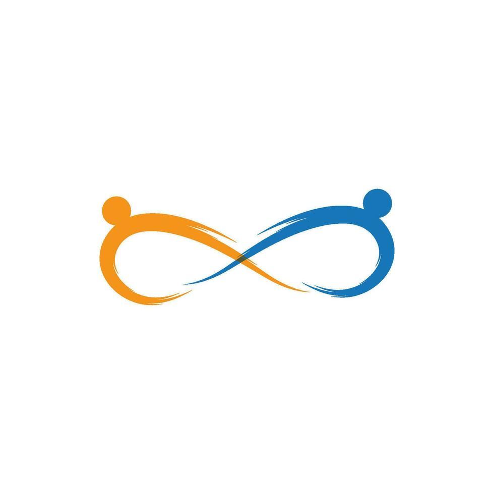 Infinity logo template vector
