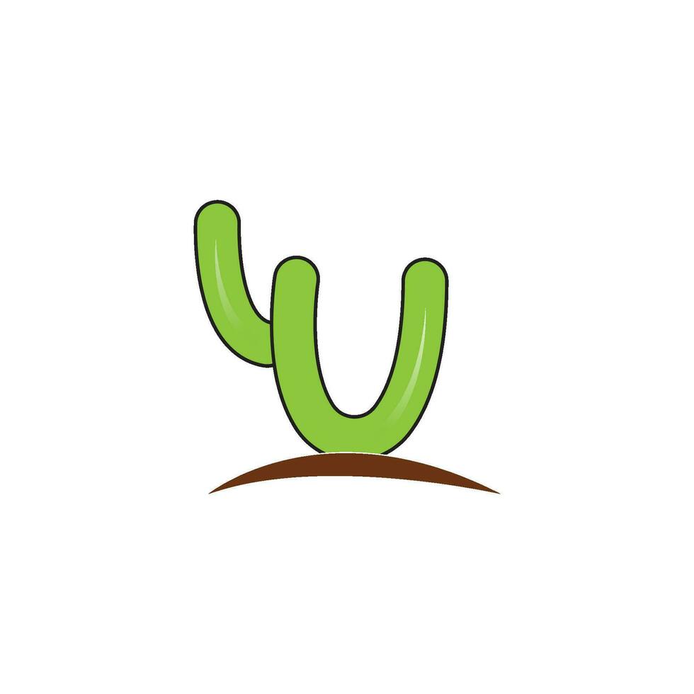 Cactus Icon Logo template vector