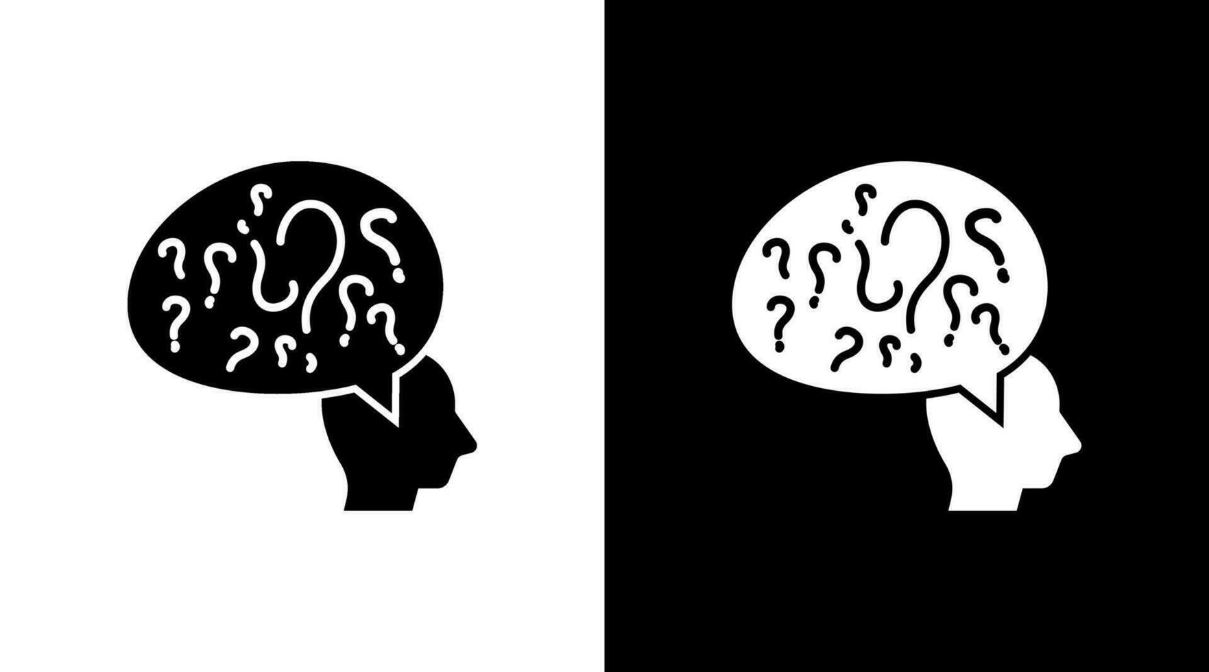 Questions Mark Curious Thinking Solution Doodle Icon Button Design vector