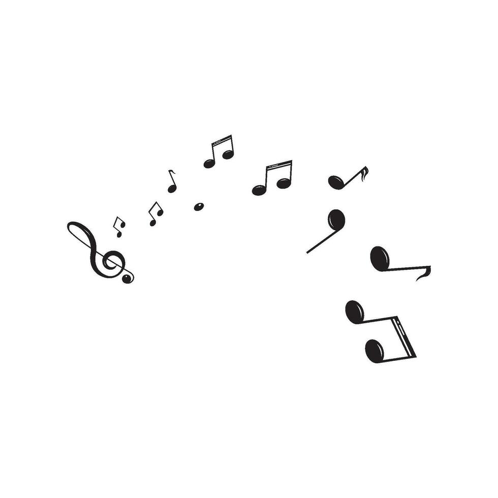 vector de icono de nota musical