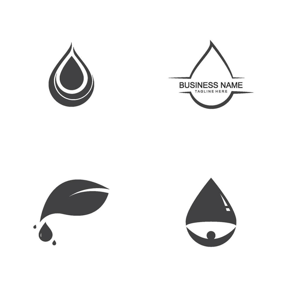 vector de plantilla de logotipo de gota de agua