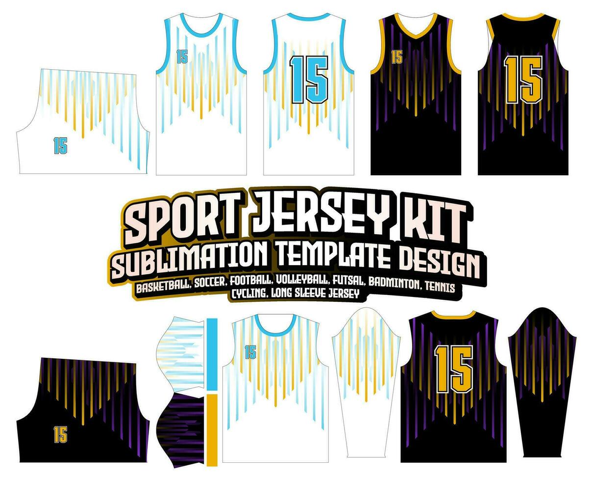 Stripes simple Line Jersey Design Sportswear Background vector