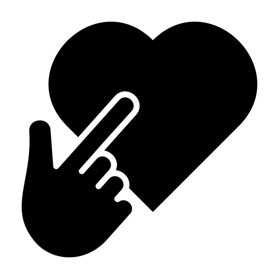 mano dedo amor negro icono botón logo comunidad diseño vector