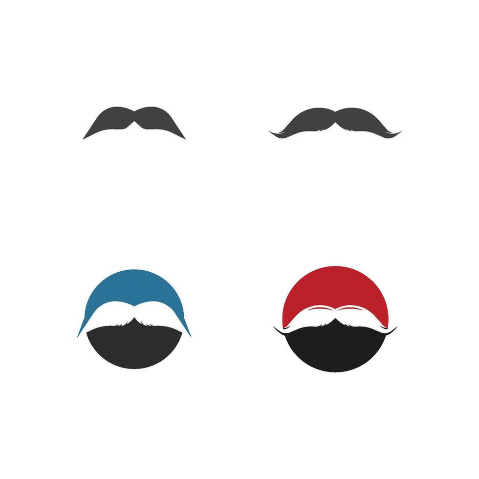 icono de bigote vector