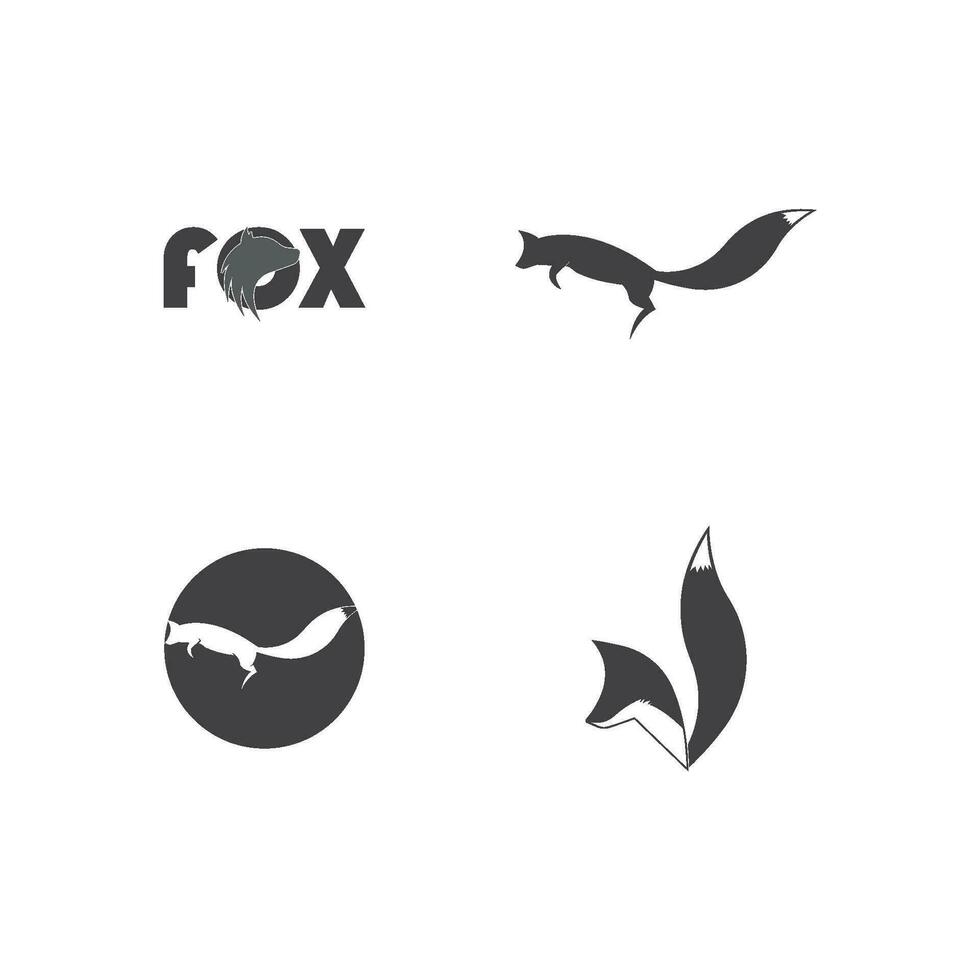 Creative circle fox logo vector