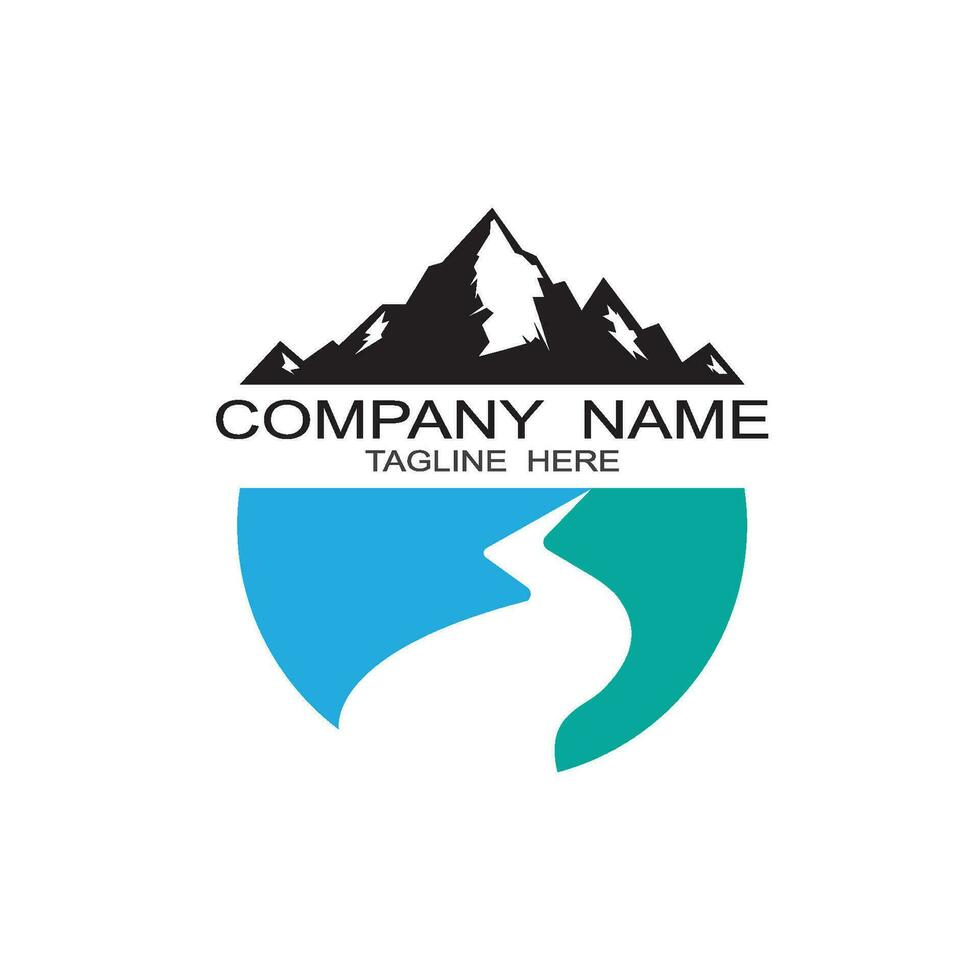 River Logo Template vector icon illustration