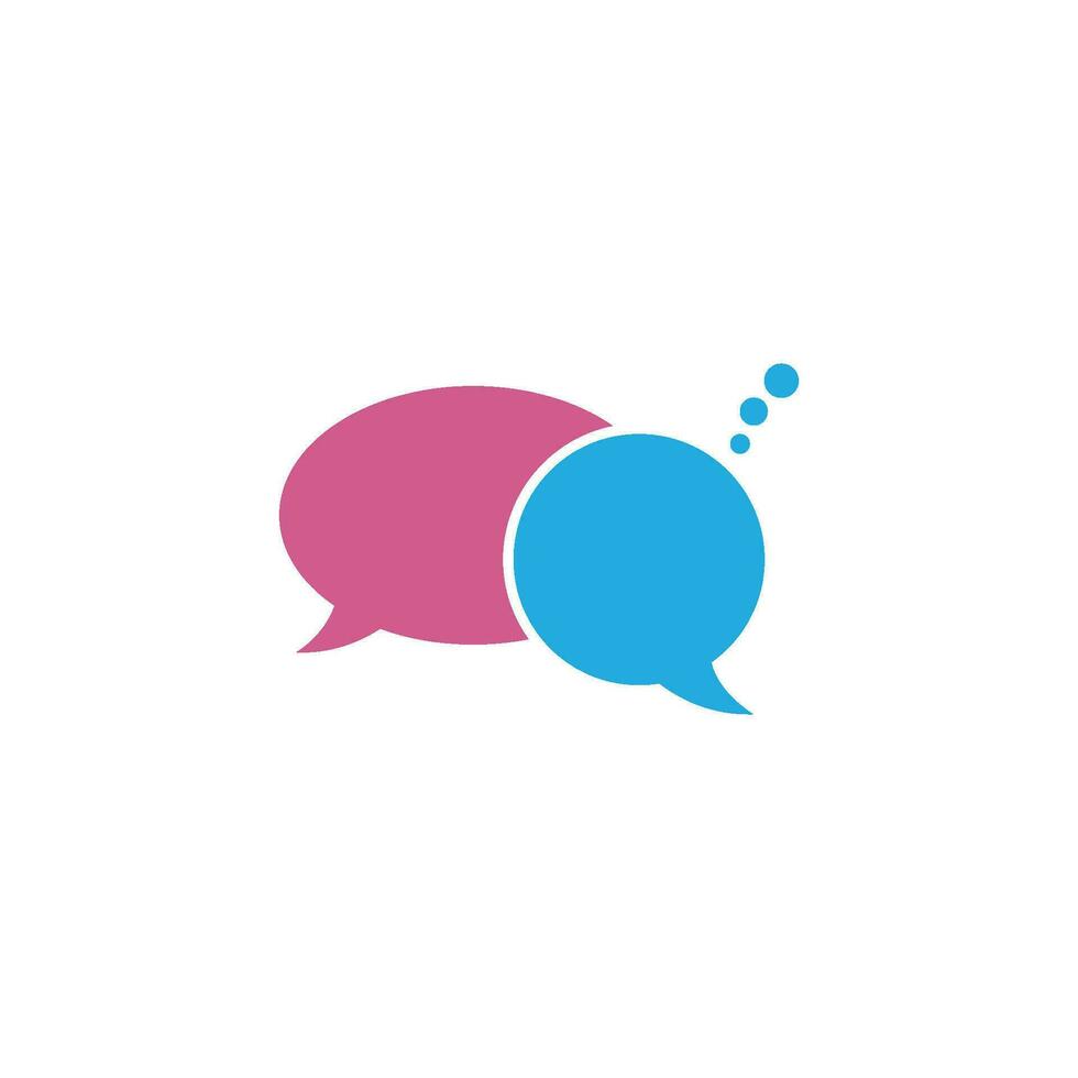 Speech bubble icon Logo template vector