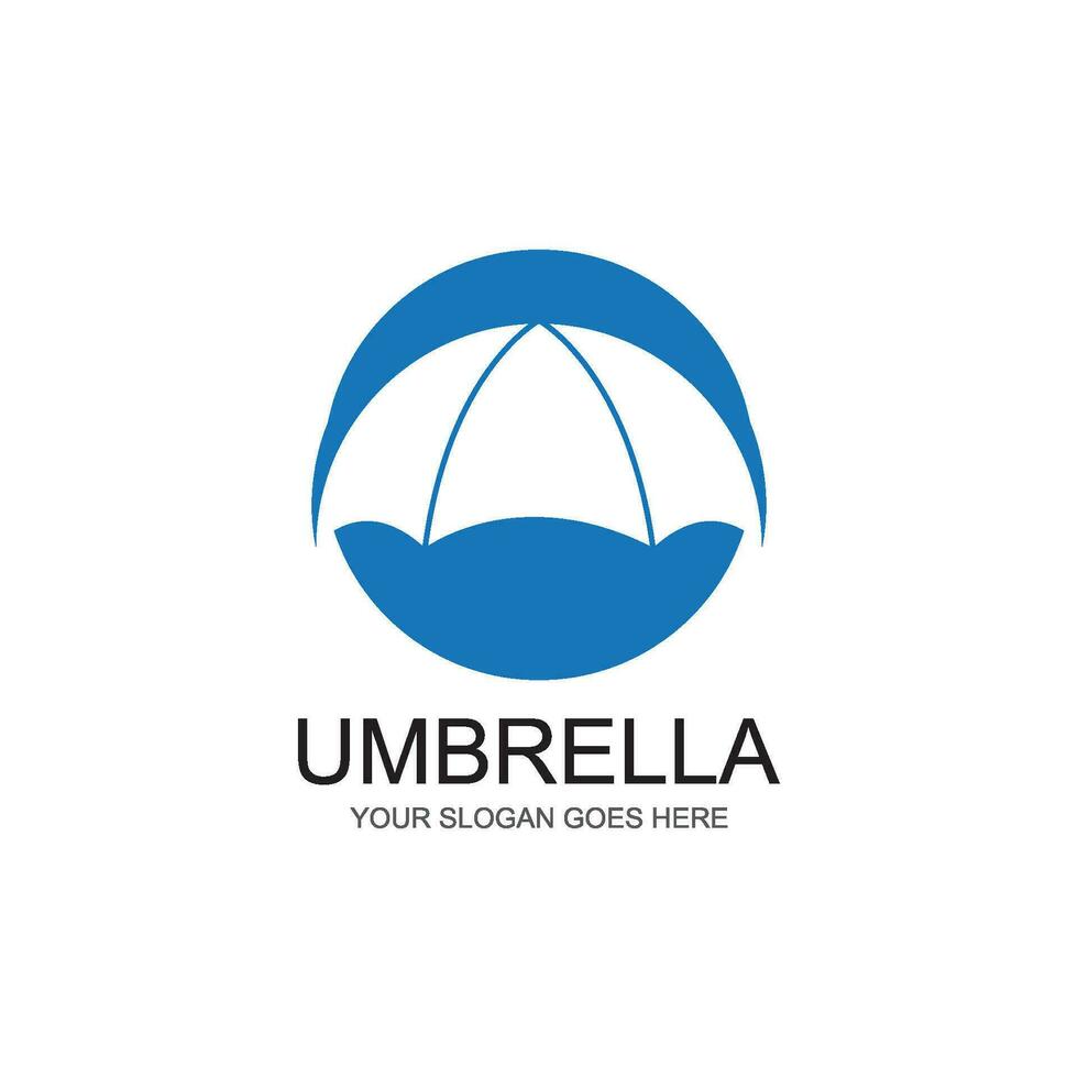 umbrella logo vector