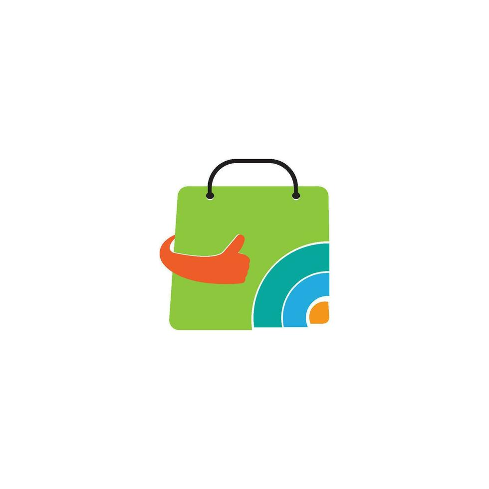 Shopping Bag Logo Template vector