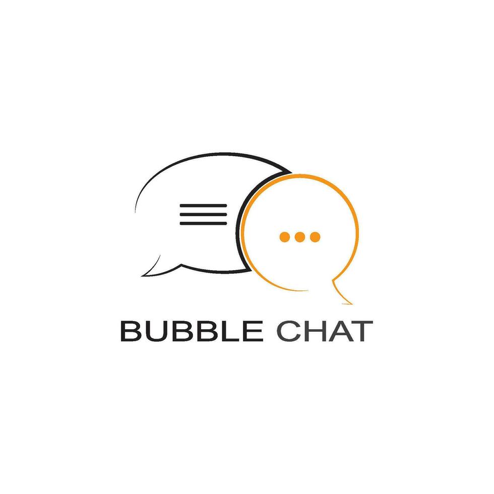 Speech bubble icon Logo template vector