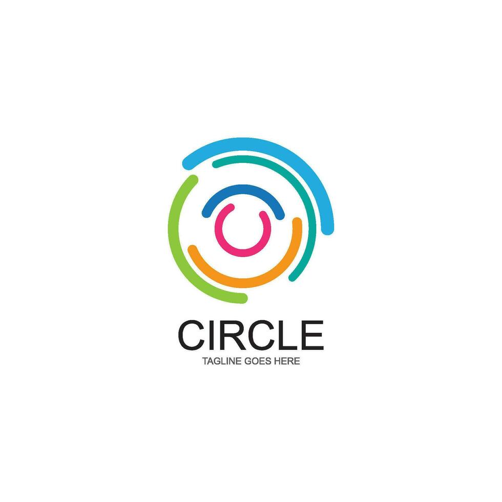 circle logo template vector