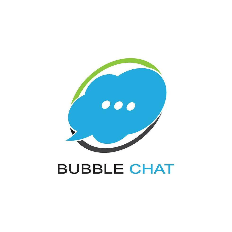 Speech bubble icon Logo template vector