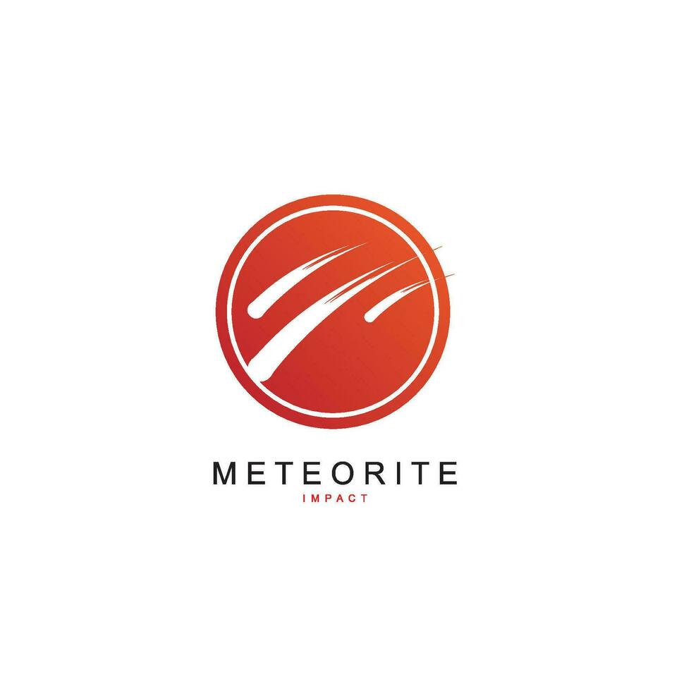 vector de logotipo de meteorito