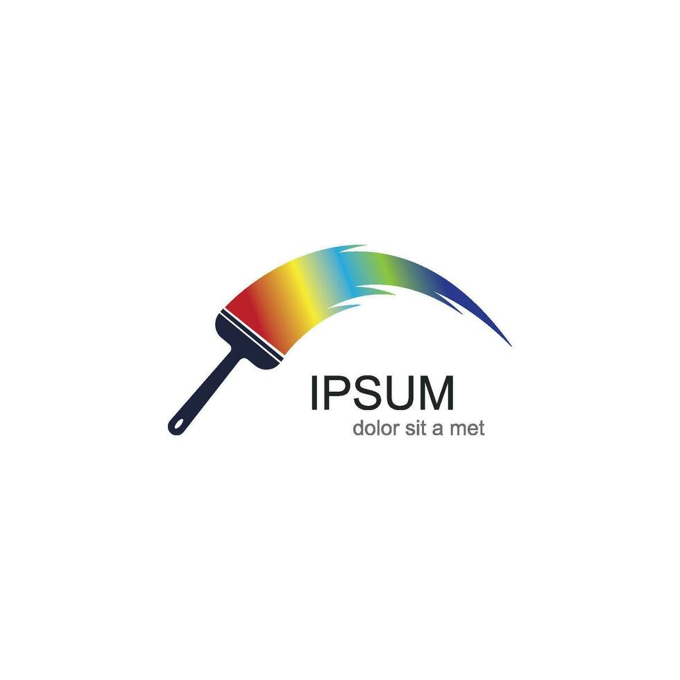 Paint brush icon vector