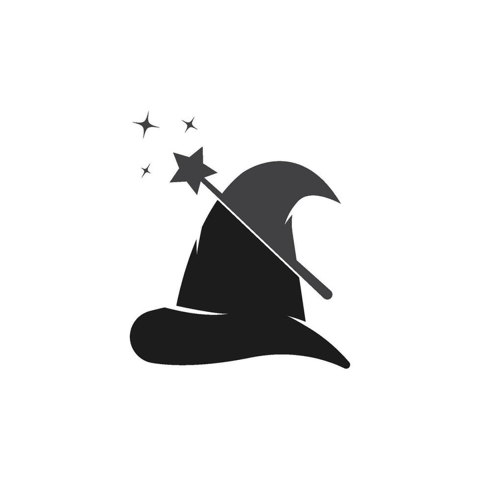 magician stick wizard icon vector