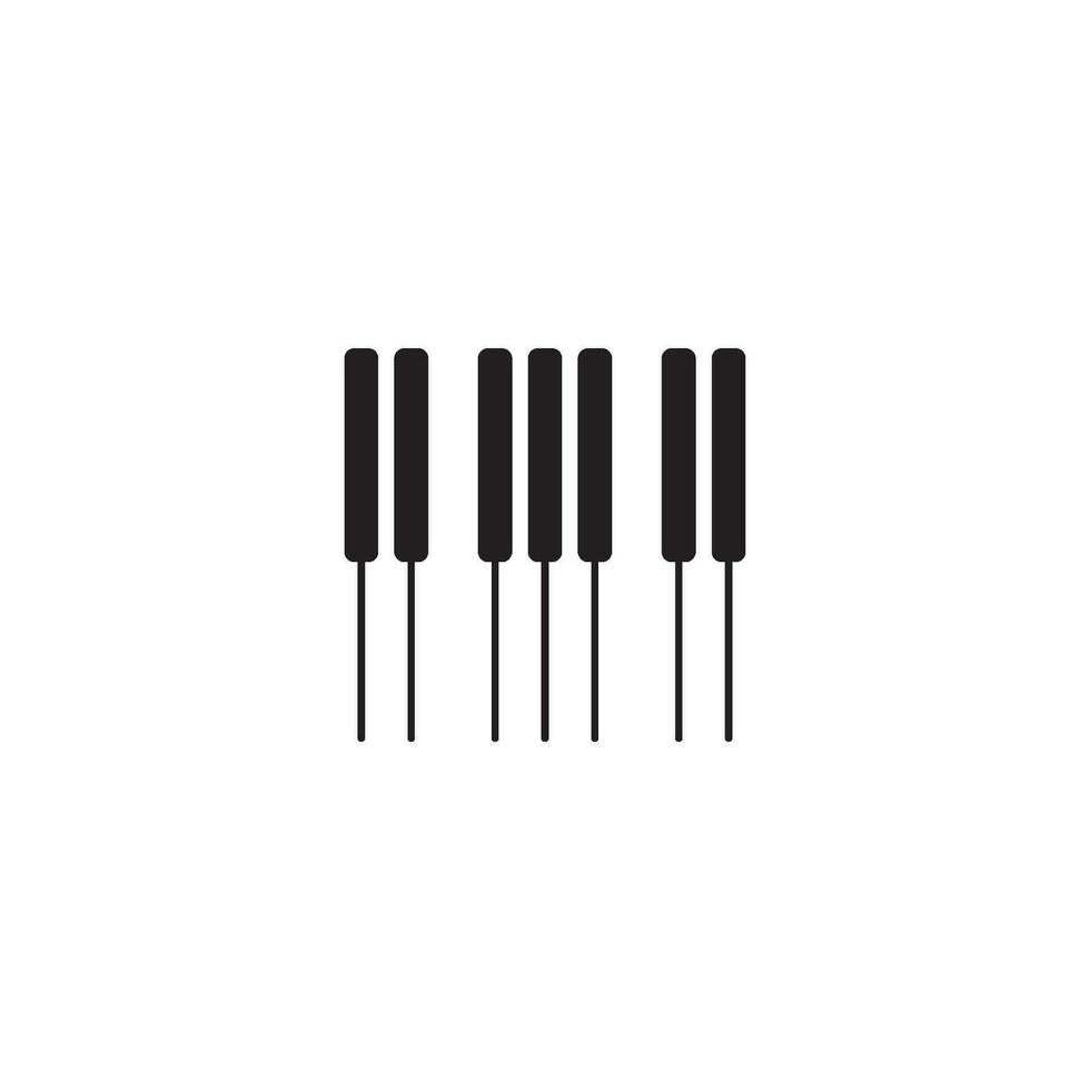 Piano Logo Design Template. vector