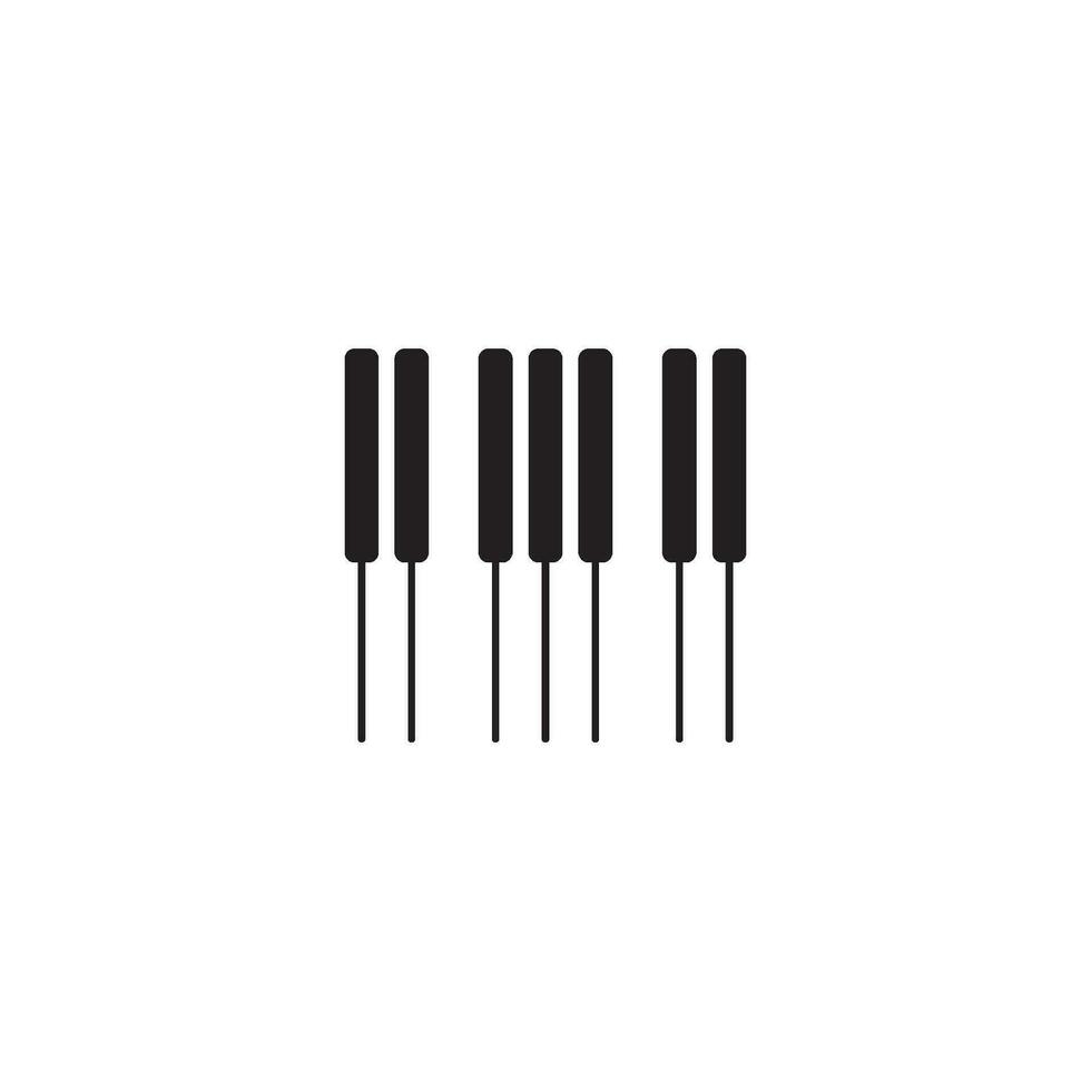 piano logo diseño modelo. vector