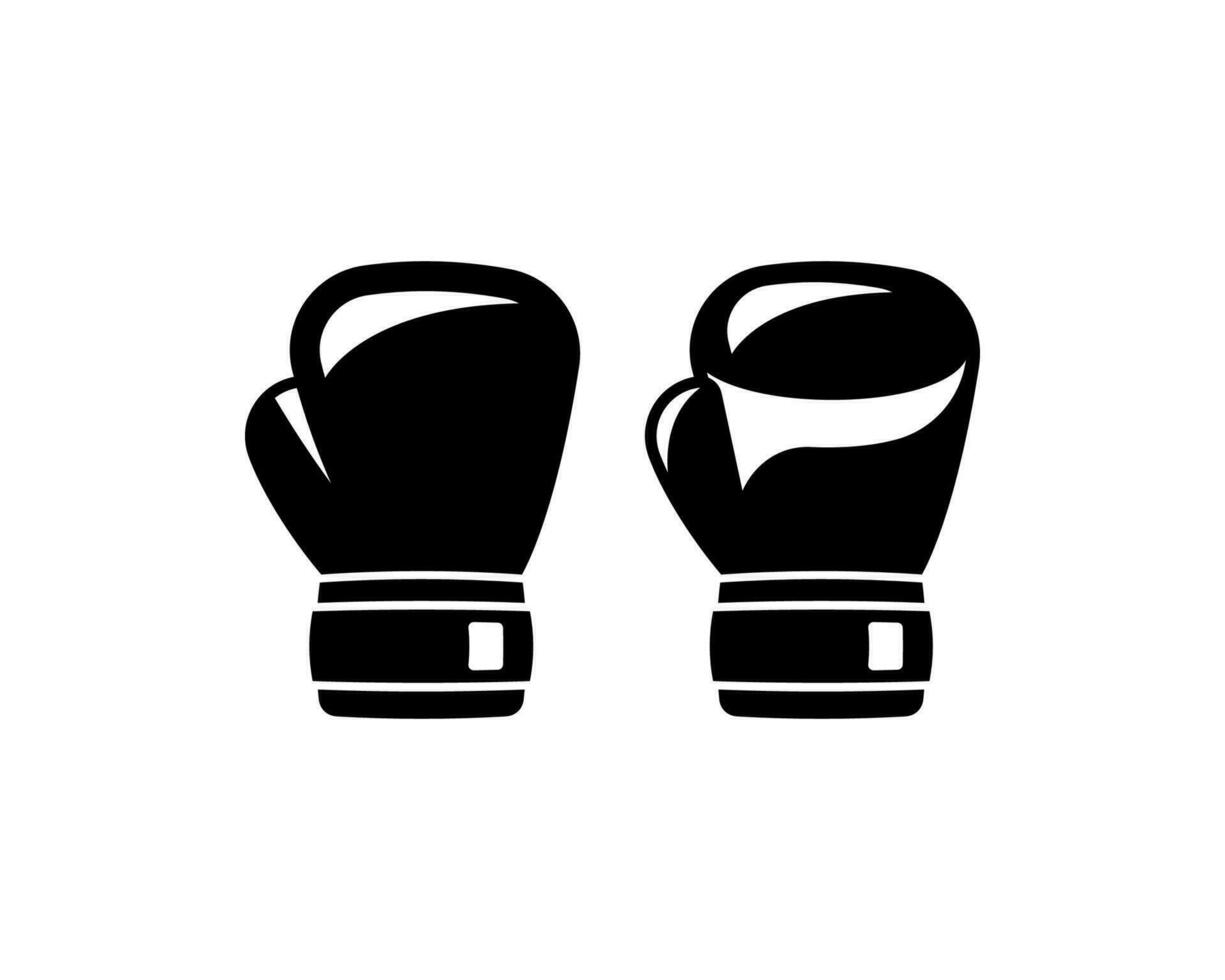 icono de guantes de boxeo vector