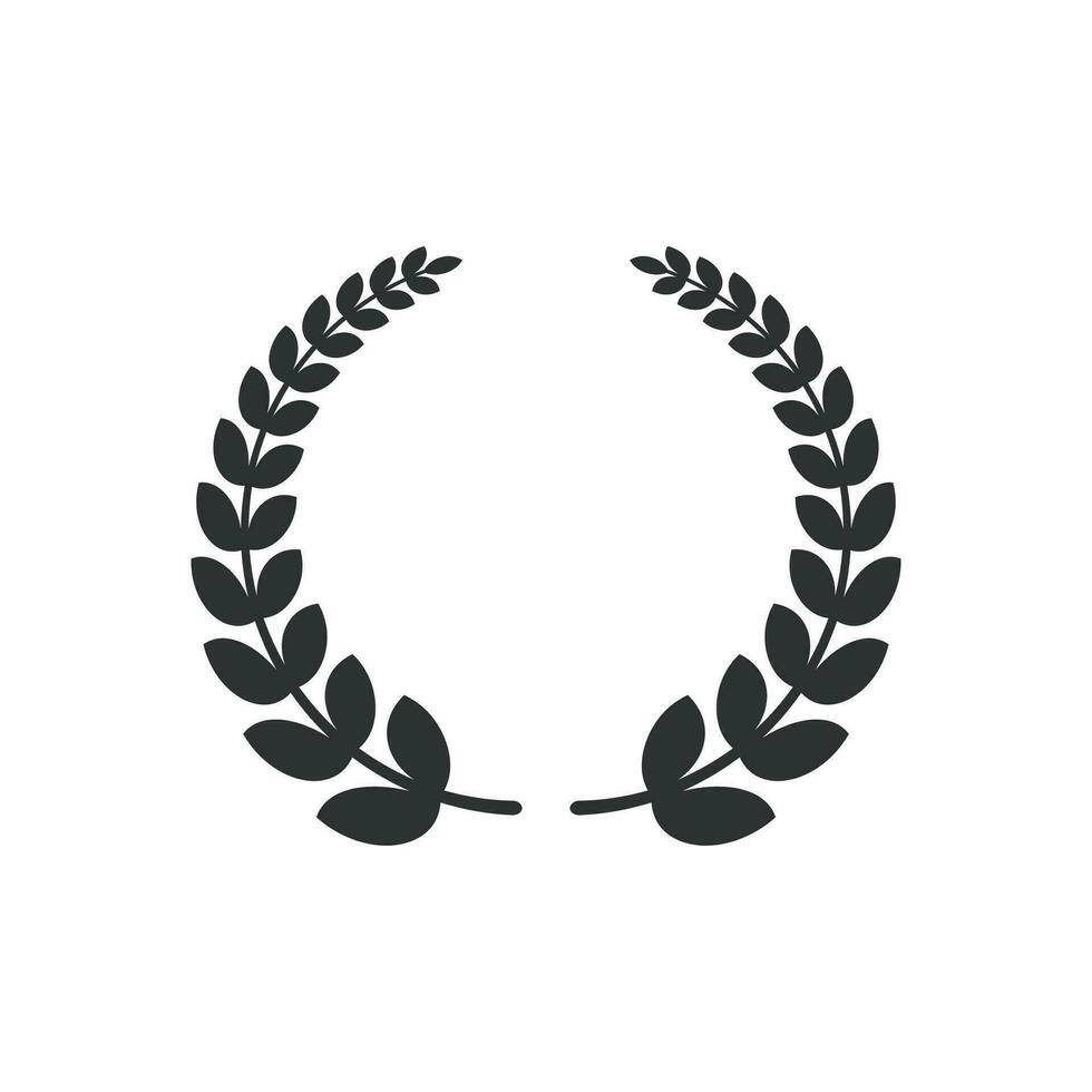 Laurel wreath vector isolated on white background