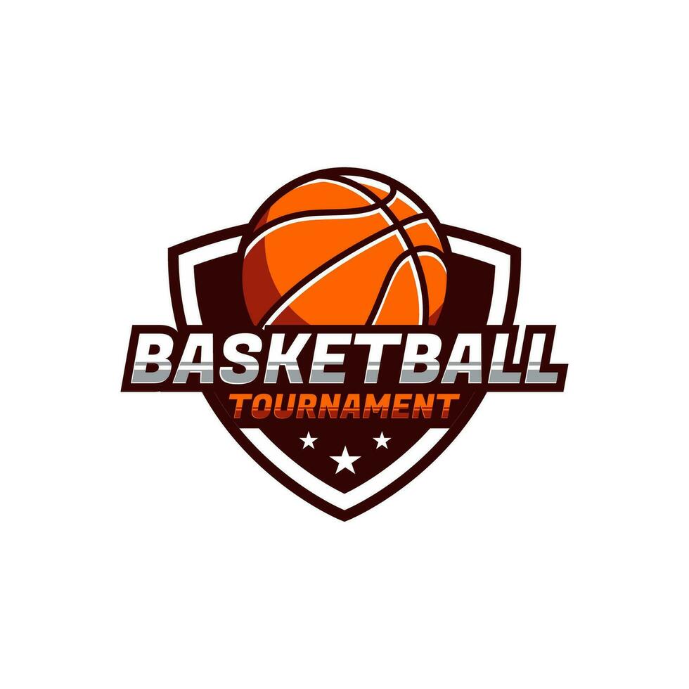 Basketball logo vector illustration design.