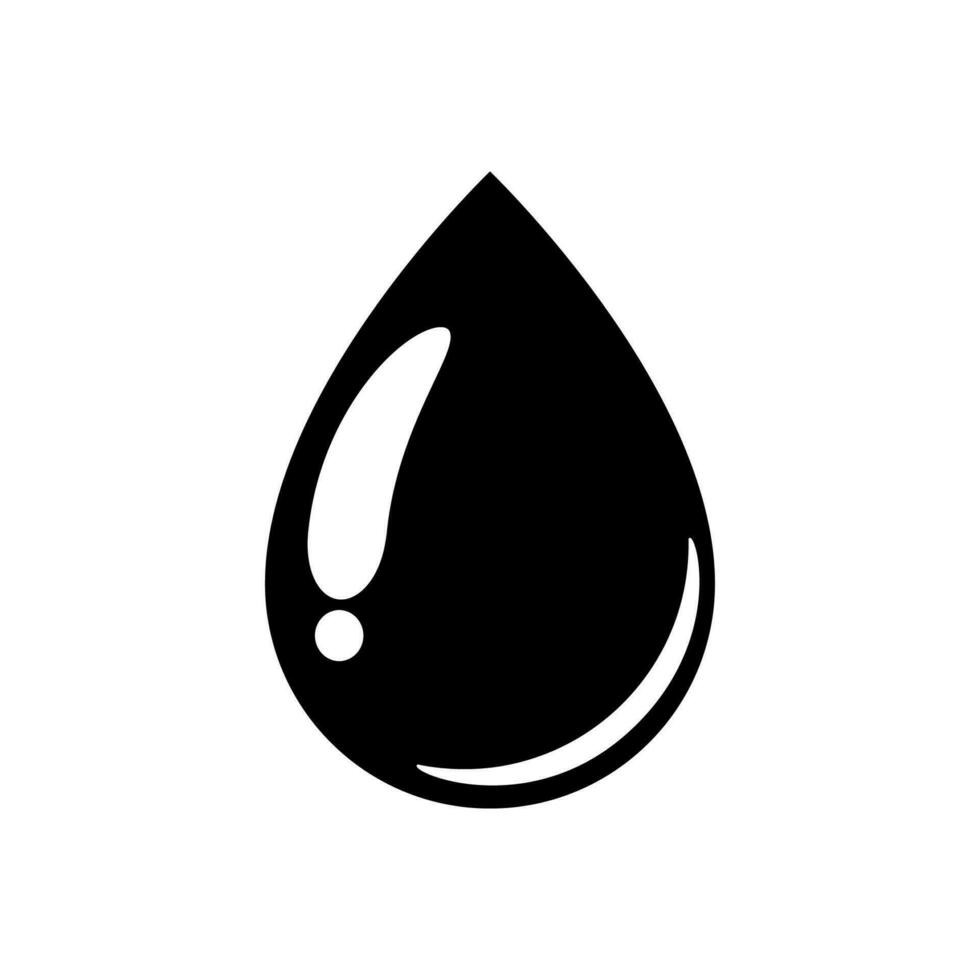 Water drop icon vector