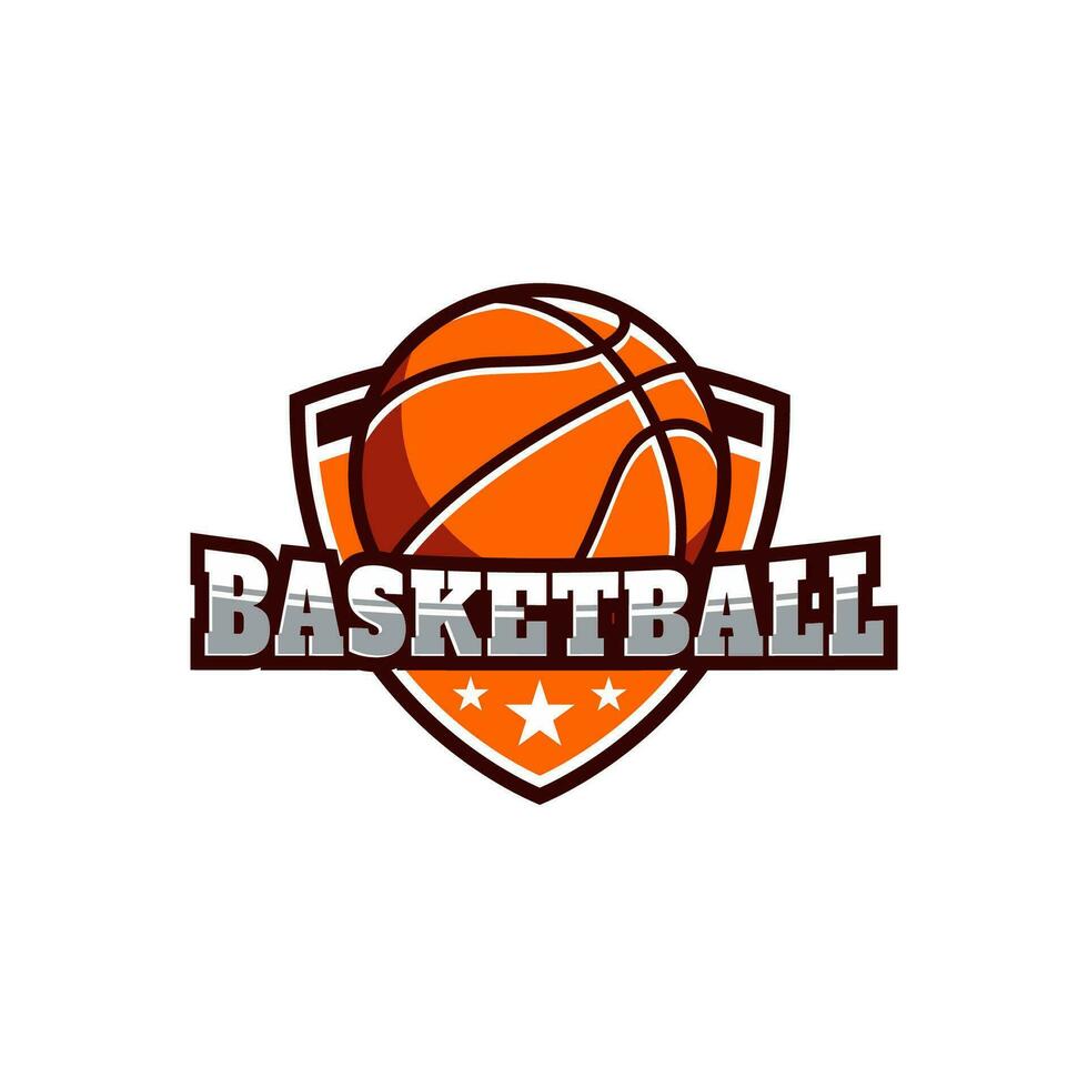 Basketball logo vector illustration design.