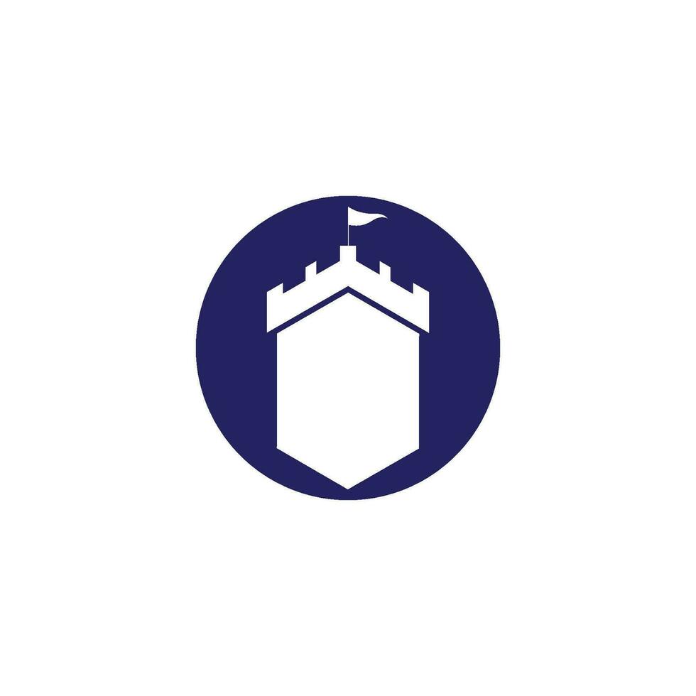 Castle vector illustration icon Template