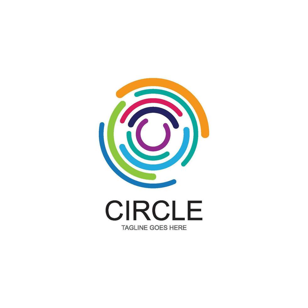 circle logo template vector