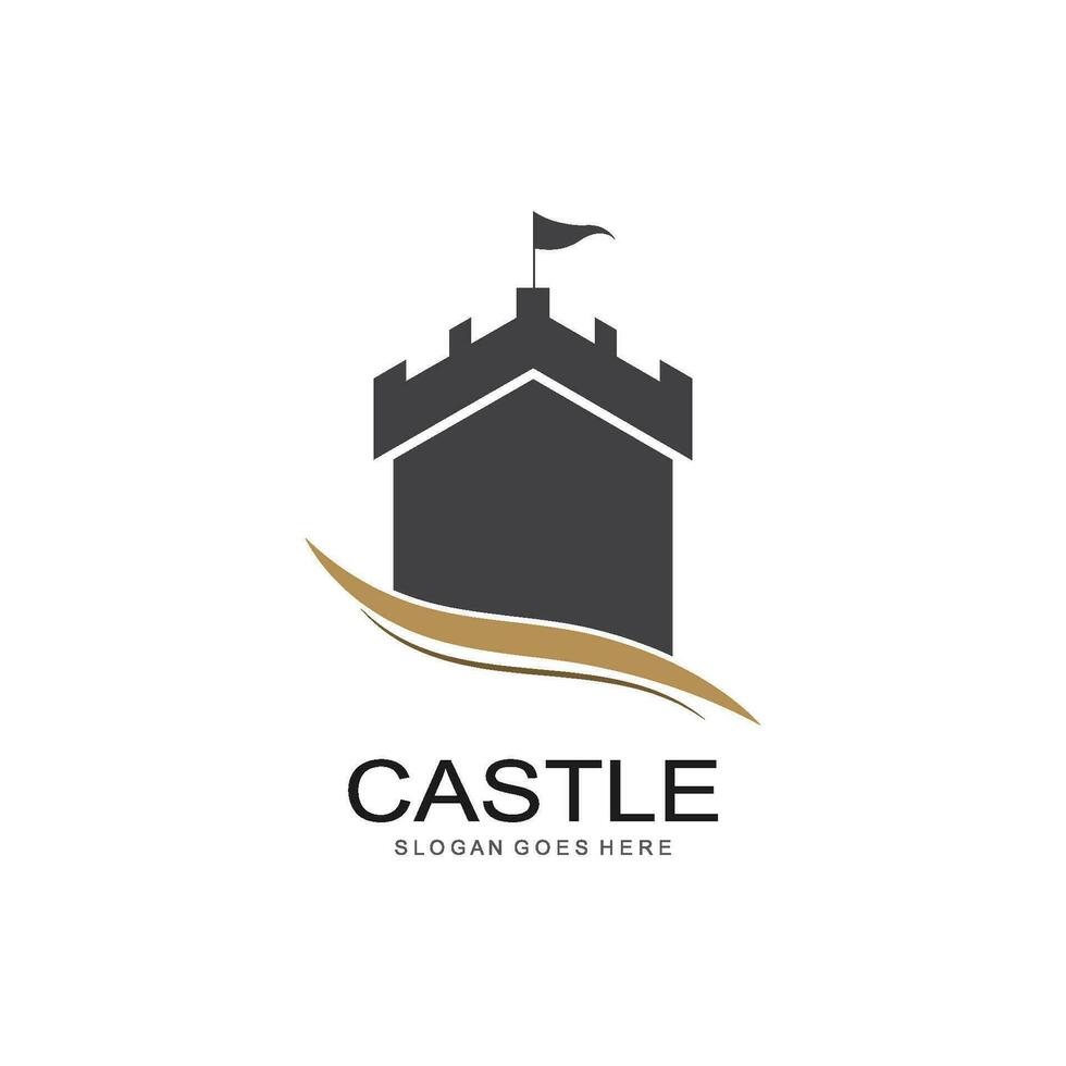 Castle vector illustration icon Template