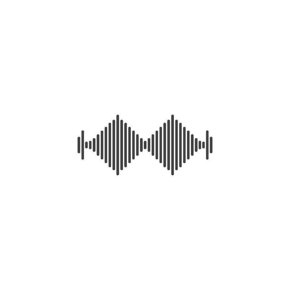 sound wave ilustration logo vector